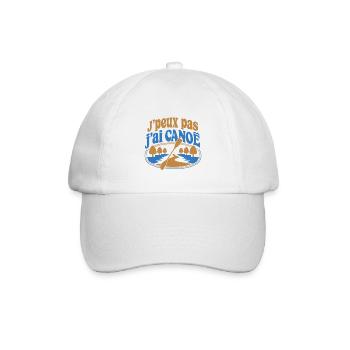 J’peux pas j’ai Canoë - Casquette classique - blanc/blanc - Devant