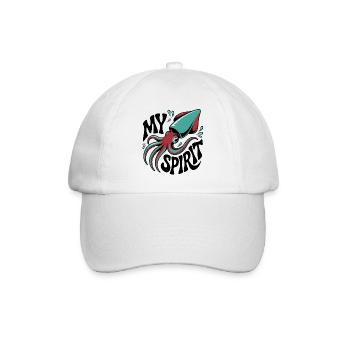 Oktopus Spirit - Baseballkappe - Weiß/Weiß - Vorne