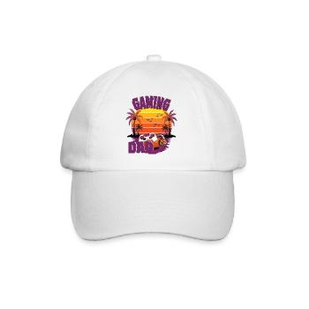 The Gaming DAD - Gamer Papa - Baseball Cap - white/white - Front