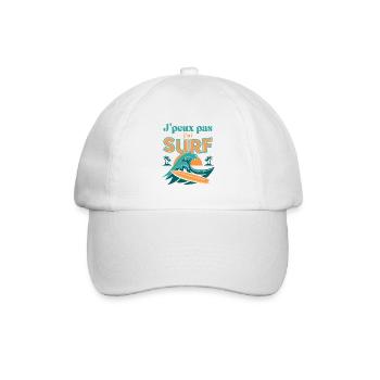 J'peux pas j'ai Surf - Casquette classique - blanc/blanc - Devant