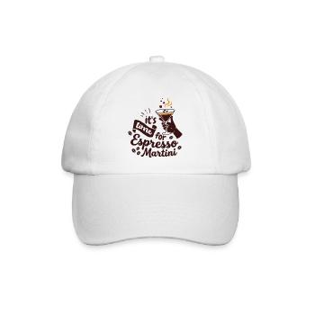 Espresso Martini Moment with Lifestyle Vibe - Baseball Cap - white/white - Front