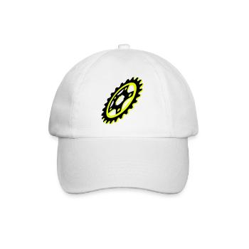 Graphique de plateau de vélo - Casquette classique - blanc/blanc - Devant