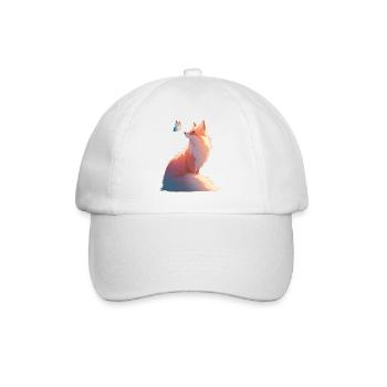 FoxButterflyLight - Baseball Cap - white/white - Front