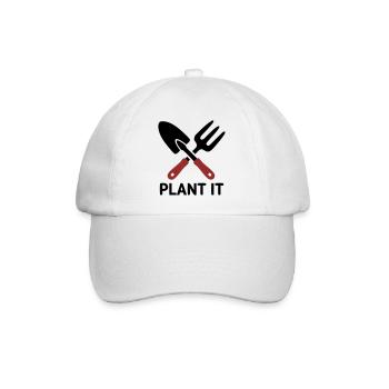Garden Tool Plant It Logo - Baseball Cap - white/white - Front