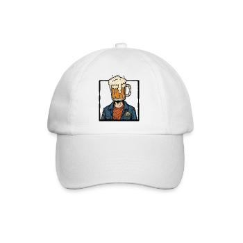 Amateur de bière, amateur de bière, voyage de vacances - Casquette classique - blanc/blanc - Devant
