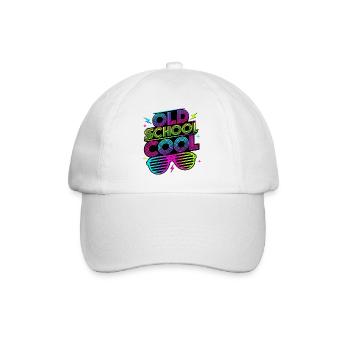 Costumes old school cool des années 80 - Casquette classique - blanc/blanc - Devant