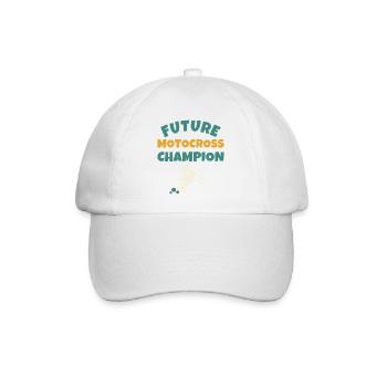 Futurs champions de motocross pour enfants - Casquette classique - blanc/blanc - Devant