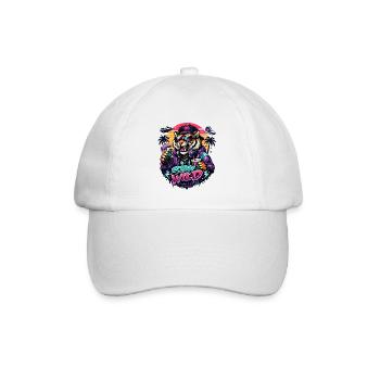 Tiger DJ Stay Wild Neon - Baseball Cap - white/white - Front