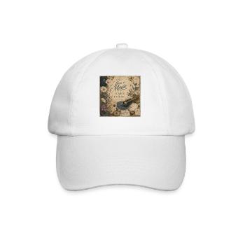 There Is Magic Telescope Poster Nostalgia Decoration - Baseball Cap - white/white - Front