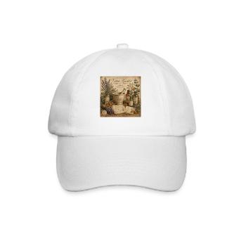 Nature's Remedies Vintage Poster Herbal Pharmacy - Baseball Cap - white/white - Front