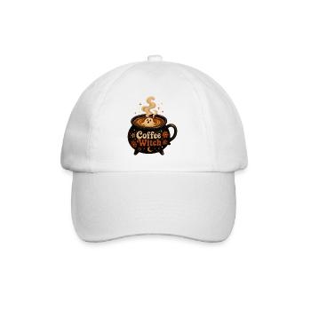 Coffee Witch Cauldron T-Shirt Coffee Ghost - Baseball Cap - white/white - Front
