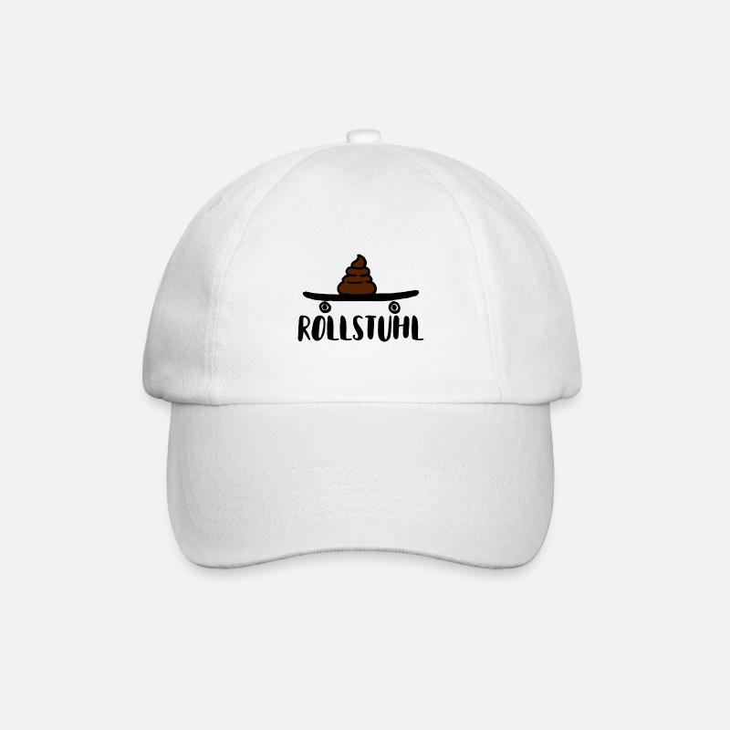 Rollstuhl - Baseballkappe - Weiß/Weiß