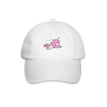 Unicorn Animal Pink Symbol Angel Wings - Baseball Cap - white/white - Front
