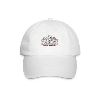 Maîtresse d'école motif floral fleur cadeau groovy - Casquette classique - blanc/blanc - Devant