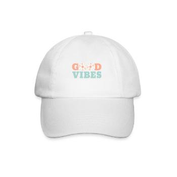 GOOD VIBES - Baseballkappe - Weiß/Weiß - Vorne