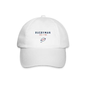Rugbyman | Le Cadeau Rugby - Casquette classique - blanc/blanc - Devant