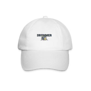 Drummer Drums - Baseball Cap - white/white - Front