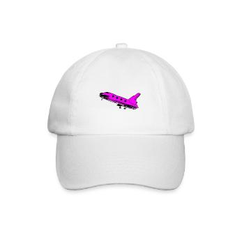 fusée rose voyage voyage fly fusée - Casquette classique - blanc/blanc - Devant