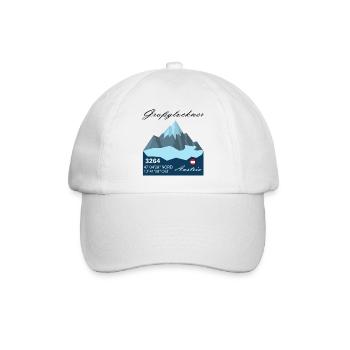 Großglockner austria Skifahren Geschenk Urlaub - Baseballkappe - Weiß/Weiß - Vorne
