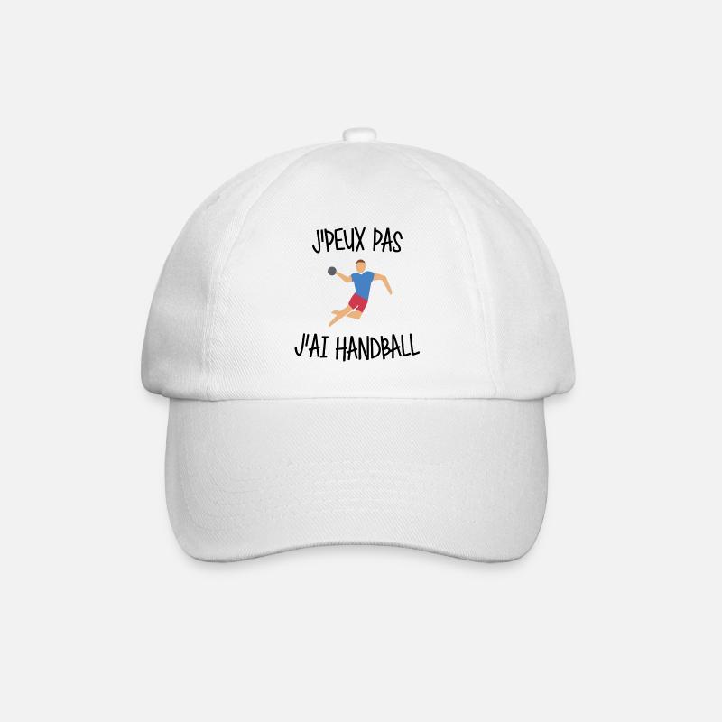 J'peux pas j'ai handball - Casquette classique - blanc/blanc