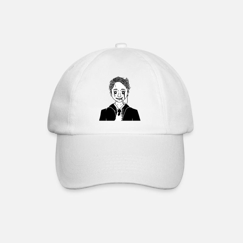 Punk - Baseballkappe - Weiß/Weiß