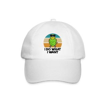 Budgerigar - Baseball Cap - white/white - Front