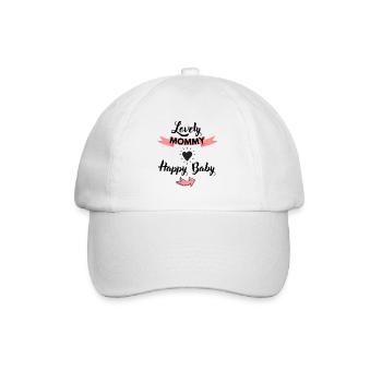 Lovely Mommy Happy Baby - Casquette classique - blanc/blanc - Devant