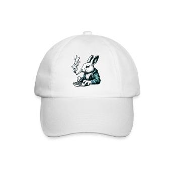 Lapin Nerd Drôles D’animaux - Casquette classique - blanc/blanc - Devant