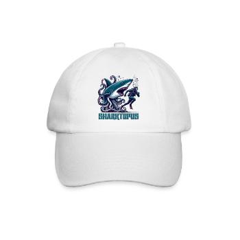 Monster Sharktopus - Baseball Cap - white/white - Front