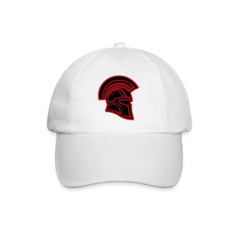 Spartan Head Warrior Sparta Helmet - Baseball Cap - white/white - Front