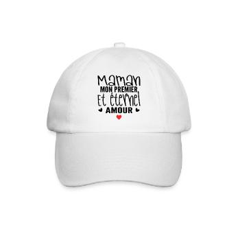 Ewige Liebe Mama Geschenk - Baseballkappe - Weiß/Weiß - Vorne