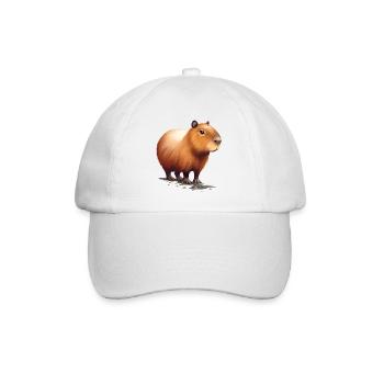 Capybara - Baseballkappe - Weiß/Weiß - Vorne