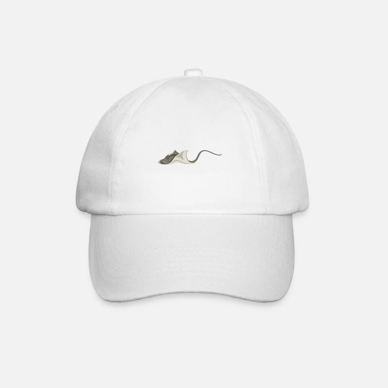 Meerestiere - Baseballkappe - Weiß/Weiß