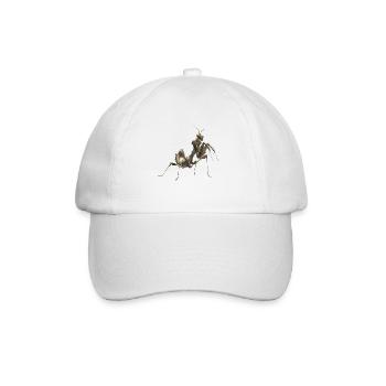 Gottesanbeterin - Baseballkappe - Weiß/Weiß - Vorne