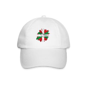 Baskische Design - Baseballkappe - Weiß/Weiß - Vorne
