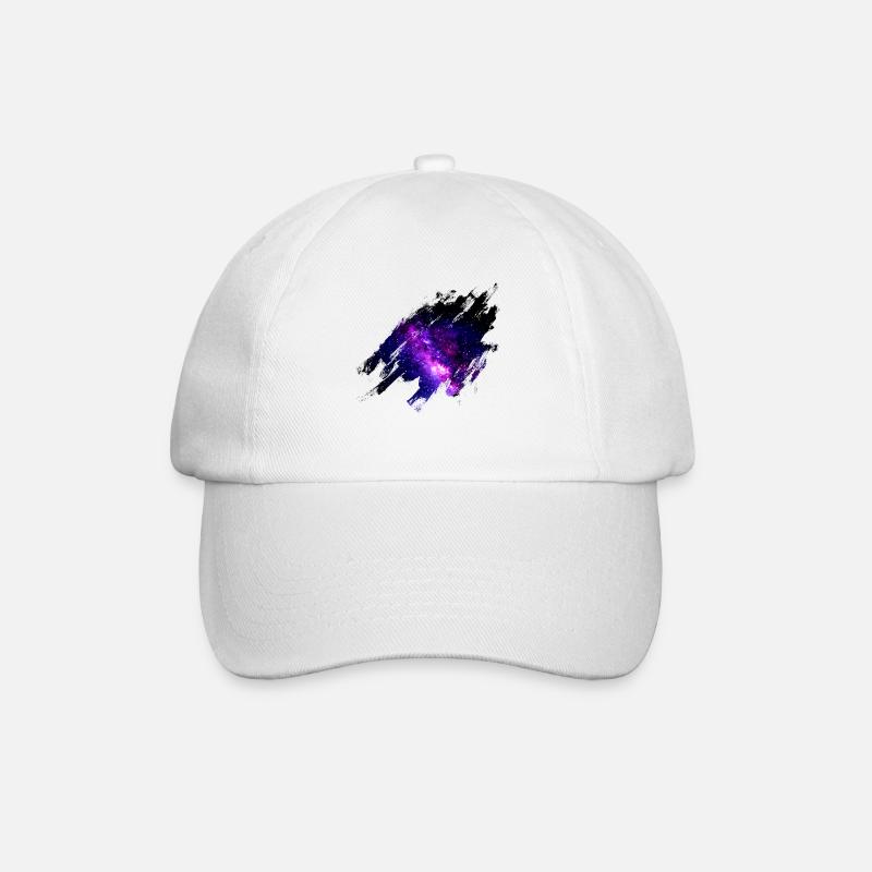 Idée Cadeau Espace Galaxie Voie Lactée - Casquette classique - blanc/blanc