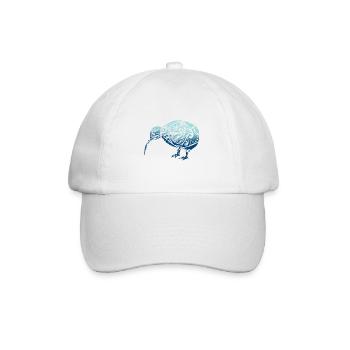 Maori Kiwi Oiseau Bleu - Idée cadeau - Casquette classique - blanc/blanc - Devant