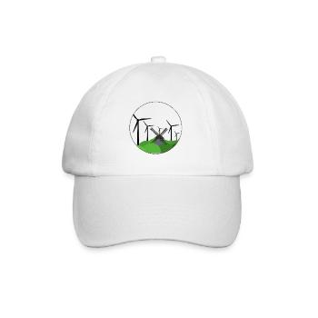 Éolienne / Moulin à vent - Casquette classique - blanc/blanc - Devant