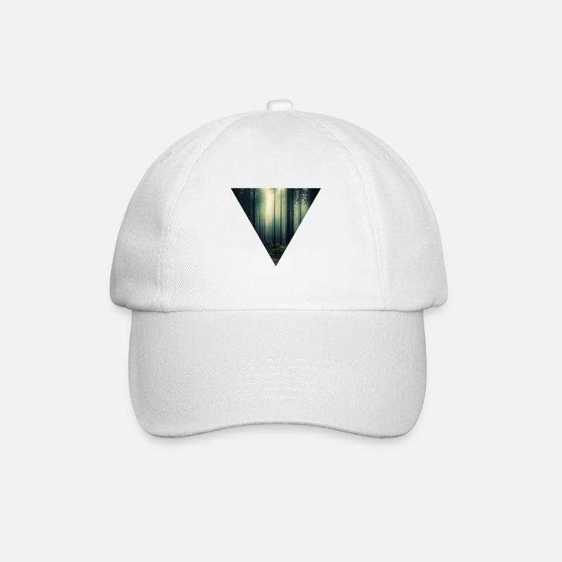 Forêt lumineuse dans le brouillard - Casquette classique - blanc/blanc