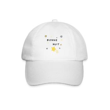 Bonne nuit - Casquette classique - blanc/blanc - Devant