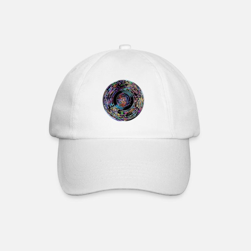 colored vinyl - Baseball Cap - white/white
