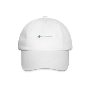 J'aime mon monstera - Casquette classique - blanc/blanc - Devant
