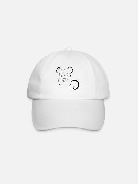 Souris au fromage - Casquette classique - blanc/blanc