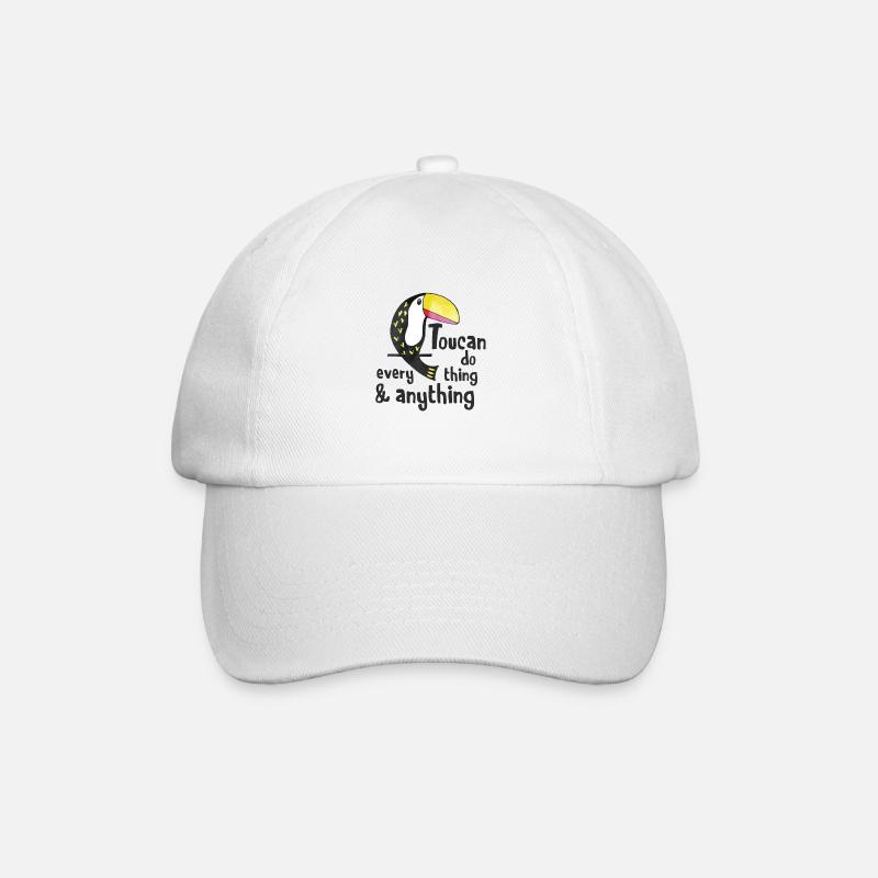 Toucan Do Everything and Anything - Baseballkappe - Weiß/Weiß