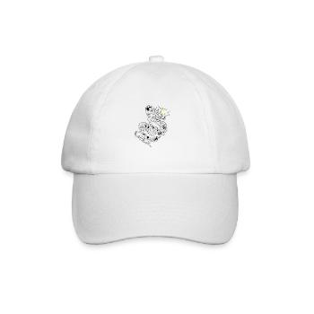 Classic Japanese Dragon - Baseball Cap - white/white - Front
