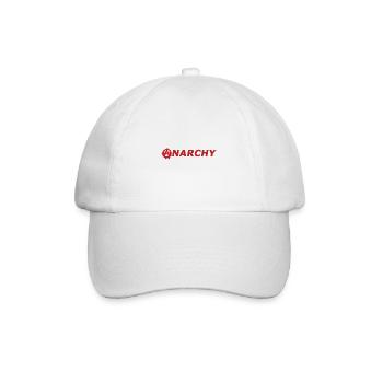Anarchy symbol - Baseball Cap - white/white - Front