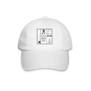 Eye Test - Baseball Cap - white/white - Front