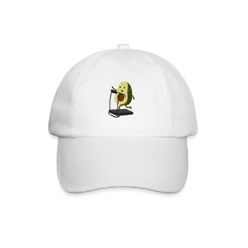 Avocat tapis de course d’entraînement de tapis de course Cadeau amusant - Casquette classique - blanc/blanc - Devant