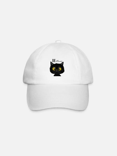 Blackcat - Baseball Cap - white/white