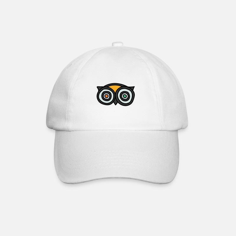 Owls eyes - Baseballkappe - Weiß/Weiß